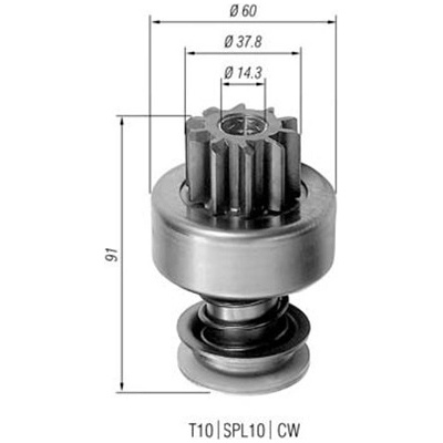 MAGNETI MARELLI Pastorek, startér 940113020153