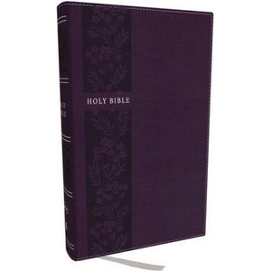 NKJV Holy Bible, Personal Size Large Print Reference Bible, Purple, Leathersoft, 43, 000 Cross References, Red Letter, Thumb Indexed, Comfort Print: Ne | Nelson, Thomas (2023)