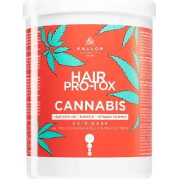 Kallos Hair Pro-Tox Cannabis регенерираща маска за коса с конопено масло 1000ml