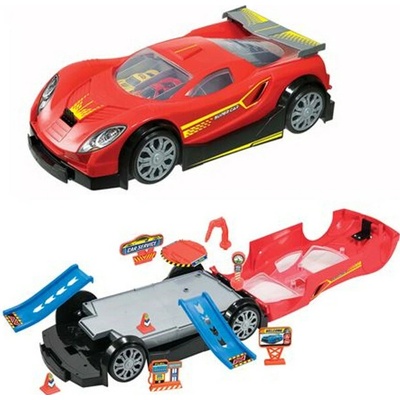 Wiky Vehicles Autoservis rozkládací s autíčky 32cm – Zboží Mobilmania