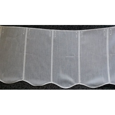 Moderná všívaná záclona 11497 biela 90 cm