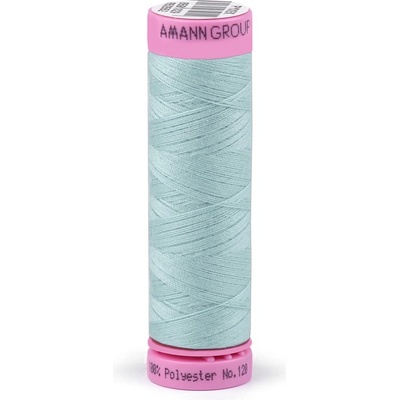 Polyesterové nitě návin 100 m Aspo Amann, střední, 0018 Misty Blue