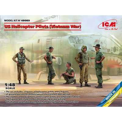 ICM US Helicopter Pilots Vietnam War 1:48