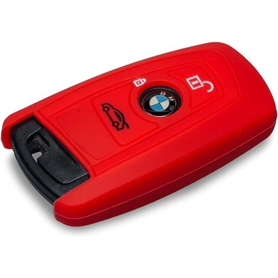Kľúčenka Ochranné silikónové puzdro na kľúč pre BMW novšie modely, červená