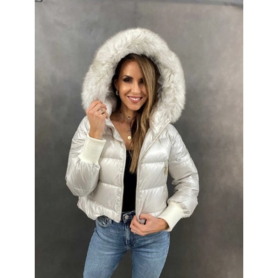 Max Original Leather Dámska páperová bunda BDF02 cream