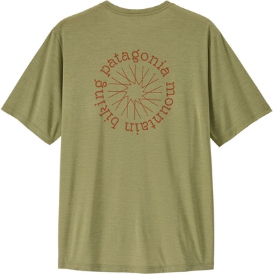 Patagonia Мъжка спортна тениска Patagonia Cap Cool Daily Shirt Spoke Stencil Sport shirt - Gumtree Green / Light Gumtree Green X-Dye - размер XXL (216-7991-0316)