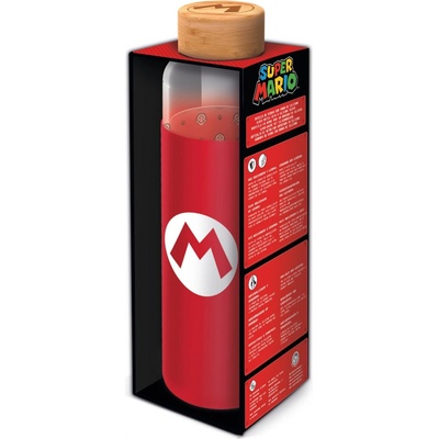 Epee Super Mario skleněná láhev se silikonovým návlekem 585 ml