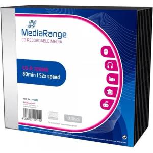 MediaRange Оптичен носител CD-R, 700MB, MediaRange MR205, 52x, 10бр (MR205)