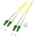 Conneu LC-APC-LC-APC дуплексна пач корда, сингълмод OS2, 3 мм. , жълта, Conneu (5.0 м) (CNFJ-LCALCAOS2DYE3mm-5)
