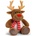 Keel Toys Keeleco, Eкологична плюшена играчка, Еленчето Рудолф, със шалче, 25 см (SX1935)