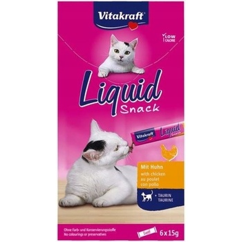 Vitakraft Cat Liquid-snack s kuraťom a taurín 6 x 15 g