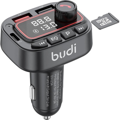Budi Трансмитер за кола Budi, USB x2, Bluetooth (KXG0065338)
