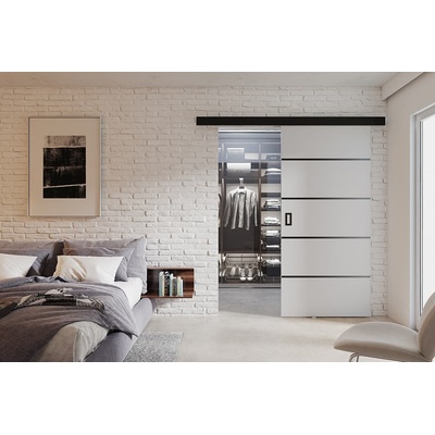 VILEN DOOR Posuvné dveře na stěnu WERDI PLUS Bílá 76 x 205 cm
