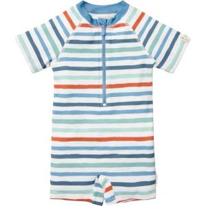 Little Dutch Бебешки цял бански костюм с къс ръкав Little Dutch - Stripes Multi Colour, 62/68 cm, 2-6 м (CL25038205)