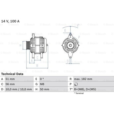 Generátor BOSCH 0 986 043 680 (0986043680)