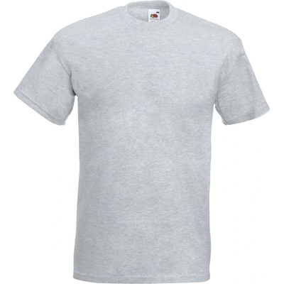 Fruit of the Loom super premium t / Мъжка памучна тениска с къс ръкав - светлосив меланж xl (16104461004)