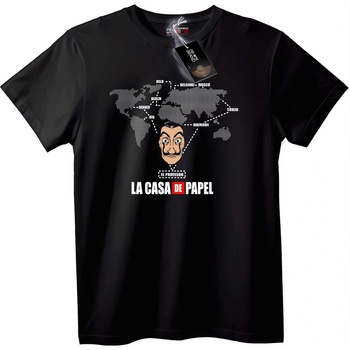 NOONEBRAND Тениска La Casa de Papel Ел Професора - 2XL, White