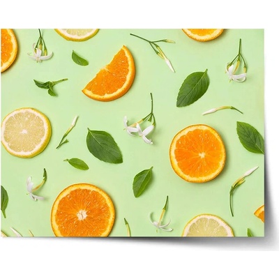 Sablio Plagát Citrus a kvet - 90x60 cm