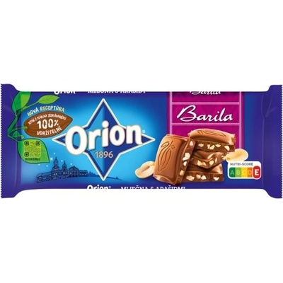 ORION Mliečna čokoláda Barila s arašidmi 90 g