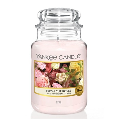 Yankee Candle Classic Fresh Cut Roses 623 g – Zbozi.Blesk.cz