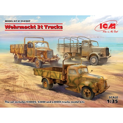 ICM Wehrmacht 3t Trucks Diorama Set 1:35