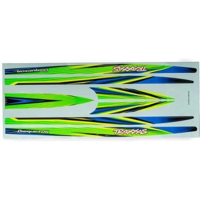 Traxxas стикери за корпус зелени (за Distruptor)