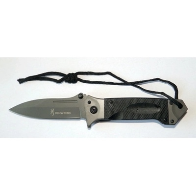 Масивен сгъваем полуавтоматичен нож Browning 96 х 220 -черен