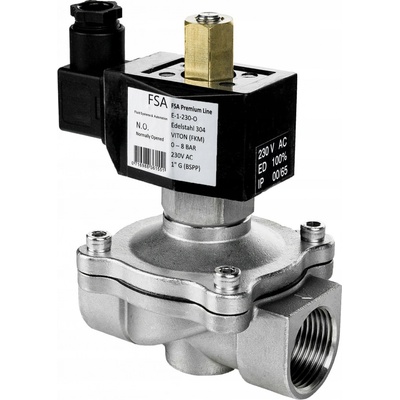 F.S.A. elektromagnetický ventil 0-8bar G1 230V NO