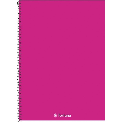 Fortuna Спирална тетрадка FORTUNA Monocolor A/4 70 листа магента 01.08675 (01.08675)