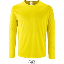 Sol's Collection Pánské sportovní tričko Sporty LSL Men neon yellow