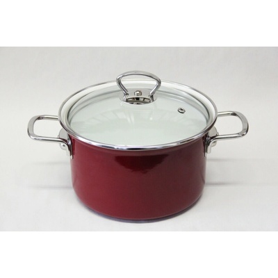 BELIS Hrnec + sklenená poklice ECO-CERAM 24cm/6,1l