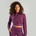 GymBeam STRIX Дамски къс суичър Essential Plum S