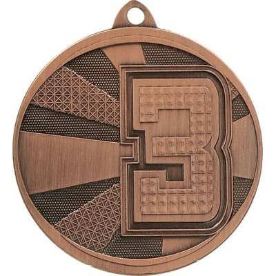 MMC29050/B Medaila s umiestnením "3" pr.50 mm hr.3 mm bronz 5x0 3 cm Výška cm