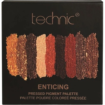 Technic paletka pigmentů v bronzových a hnědých odstínech Pressed pigment palette Enticing 6,75 g