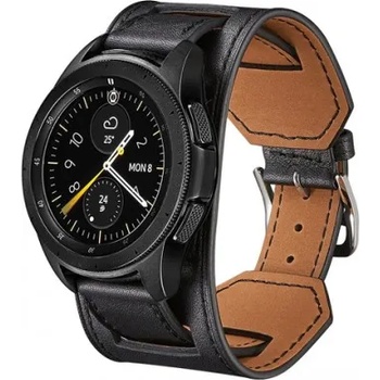 Image 1 of Кожена каишка Leather Bracelet за Huawei Watch GT2 46mm, GT2 Pro 46mm, GT3 46mm, Samsung Watch 46mm, Amazfit, Garmin, Xiaomi S1, S1 Active