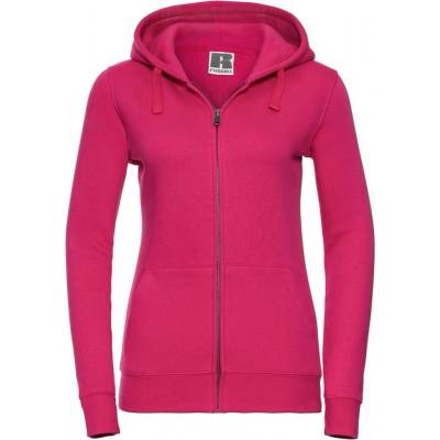 Russell women's hoodie with Authentic zipper červená