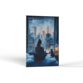 Imitácia maľby Dažďové ticho mesta | Obrazy Vintessia Rozmery obdĺžnik: 20x30