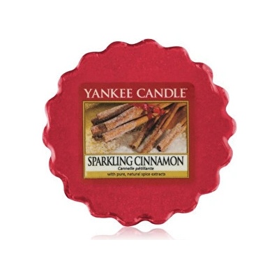 Yankee Candle vonný vosk do aróma lampy Sparkling Cinnamon Trblietavá škorica 22 g