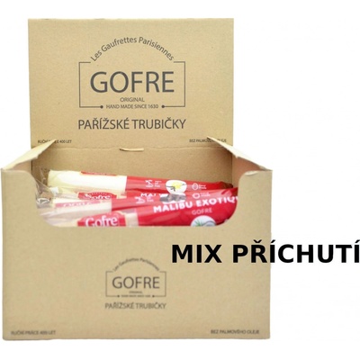 Gofre Pařížská trubička Gofretka bezlepková mix 2 příchutí 30 x 40 g