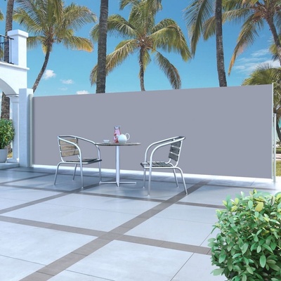 Dekorhome Zatahovací boční markýza 180x500 cm Krémová