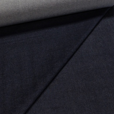Bavlněná riflovina (denim, džínovina) modrá, klasická, š.160cm, 340 g/m2, 100% bavlna (látka v metráži)