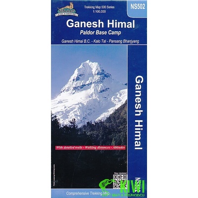 mapa Ganesh Himal, Paldor Base Camp 1:100 t. Nepa Maps