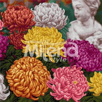 Milena Style Хризантеми конци dmc