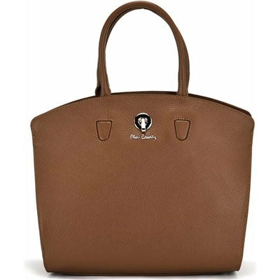 Pierre Cardin kožená taška Hnědá 55055 DOLLARO