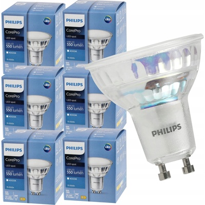 Philips LED žárovka LED GU10 5W = 50W 550lm 4000K Neutrální bílá 120°