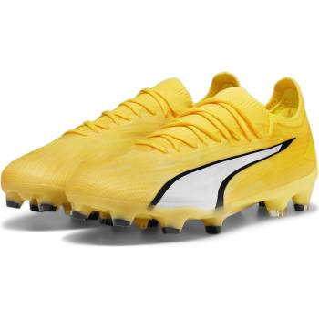 PUMA Дамски футболни бутонки Puma Ultra Ultimates. 1 Womens Firm Ground Football Boots - Yellow/White