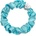 By Eloise London Silk Scrunchie Silver Heart Ластик за коса за жени цвят Turquoise