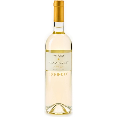 Amosa Bílé Alazani Valley 2021 Rkatsiteli-Mtsvane polosladké 11% 0,75 l (holá láhev)