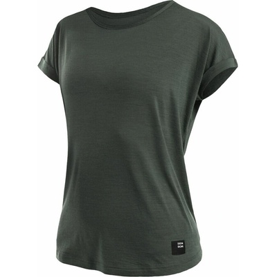 Sensor merino AIR traveller kr rukáv olive green