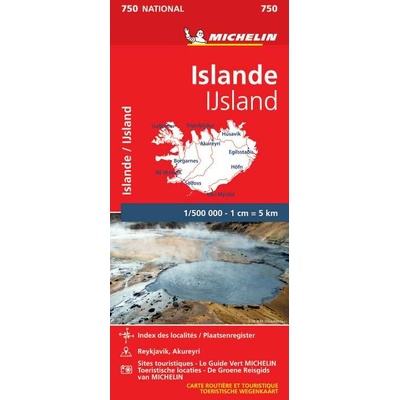 Michelin mapa Iceland 1:500 t.